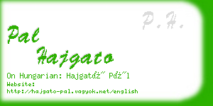 pal hajgato business card